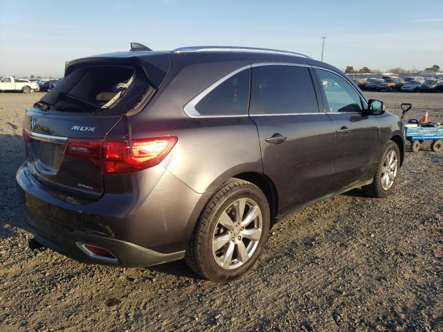 5FRYD4H87EB034128 - 2014 ACURA MDX ADVANCE GRAY photo 3