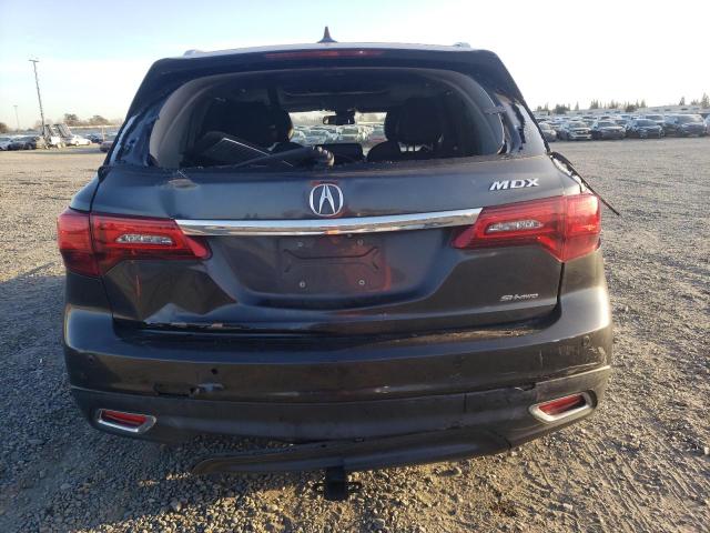 5FRYD4H87EB034128 - 2014 ACURA MDX ADVANCE GRAY photo 6