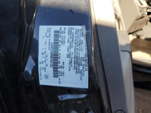 1FAHP33N98W181332 - 2008 FORD FOCUS SE BLACK photo 13