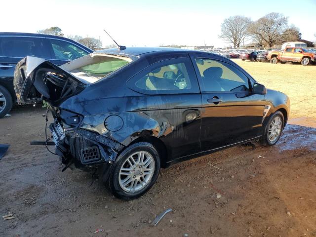 1FAHP33N98W181332 - 2008 FORD FOCUS SE BLACK photo 3