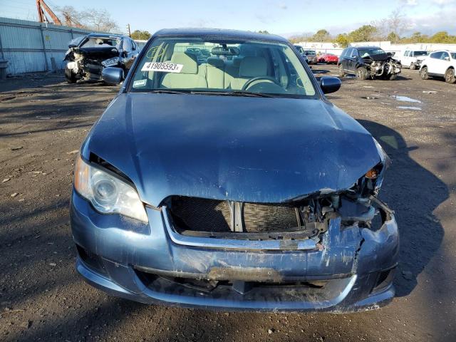 4S3BL616987213943 - 2008 SUBARU LEGACY 2.5 BLUE photo 5