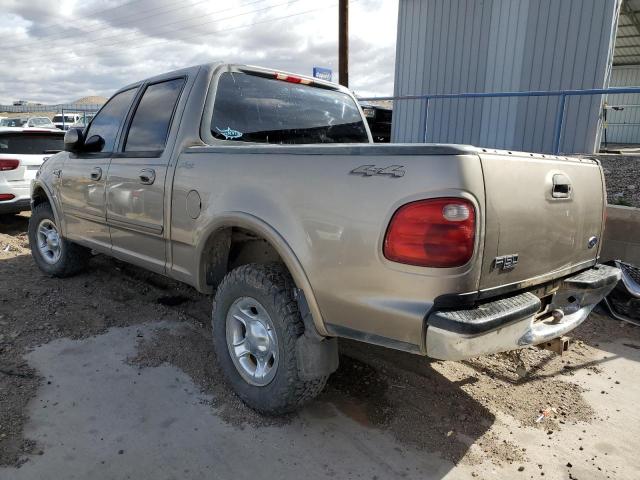 1FTRW08W01KF23927 - 2001 FORD F150 SUPERCREW GOLD photo 2