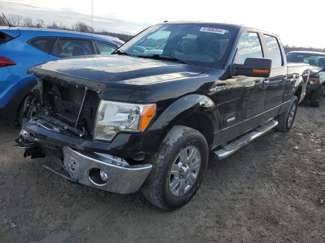 1FTFW1ET4BKE14438 - 2011 FORD F150 SUPERCREW BLACK photo 1