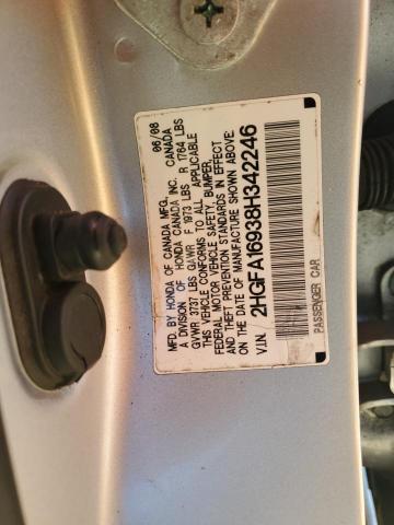 2HGFA16938H342246 - 2008 HONDA CIVIC EXL 银色 照片 13