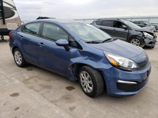 KNADM4A38G6643156 - 2016 KIA RIO LX BLUE photo 4