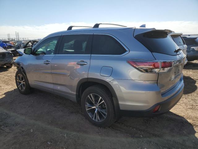 5TDJKRFH5GS316341 - 2016 TOYOTA HIGHLANDER XLE GRAY photo 2