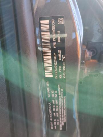 ZARFAEDN5J7591872 - 2018 ALFA ROMEO GIULIA Q4 CHARCOAL photo 12