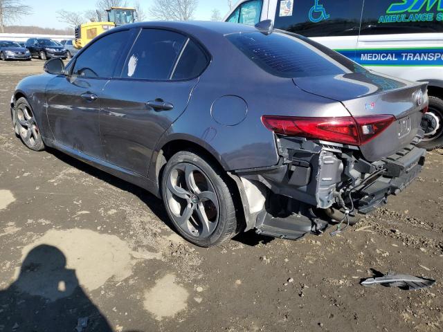 ZARFAEDN5J7591872 - 2018 ALFA ROMEO GIULIA Q4 CHARCOAL photo 2