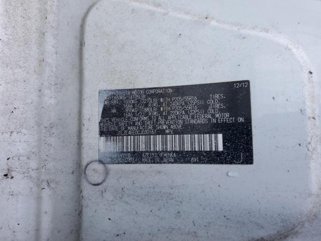 JTLZE4FE0CJ030167 - 2012 TOYOTA SCION XB 白色 照片 13