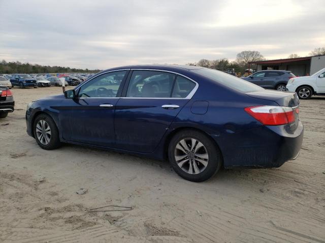 1HGCR2F3XFA056175 - 2015 HONDA ACCORD LX BLUE photo 2