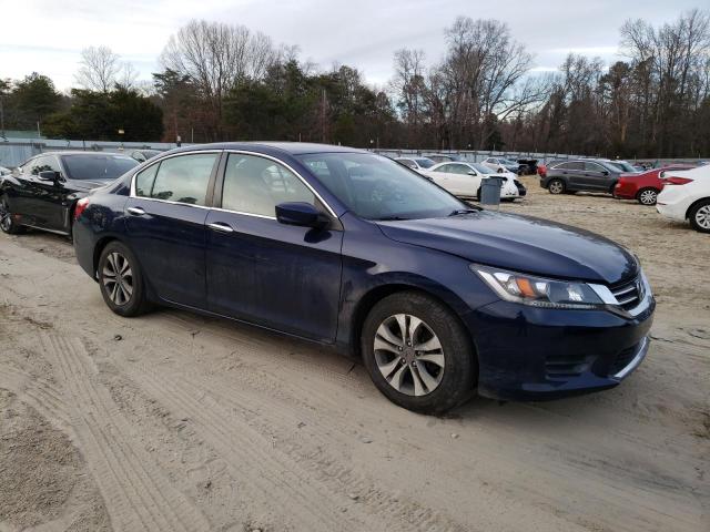 1HGCR2F3XFA056175 - 2015 HONDA ACCORD LX BLUE photo 4