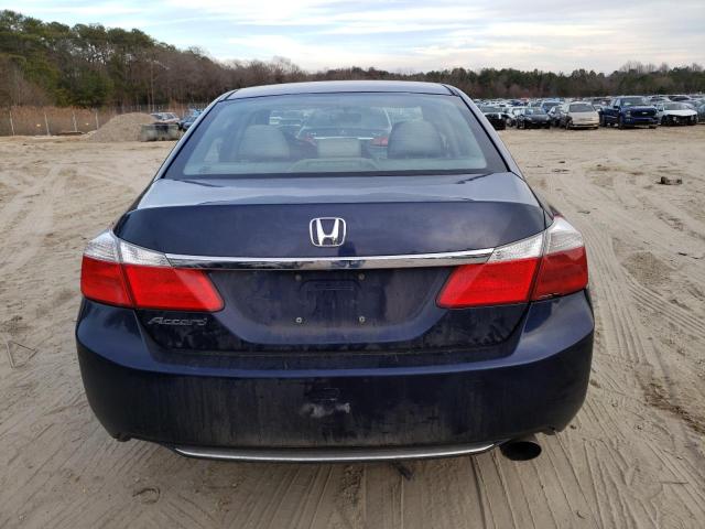 1HGCR2F3XFA056175 - 2015 HONDA ACCORD LX BLUE photo 6