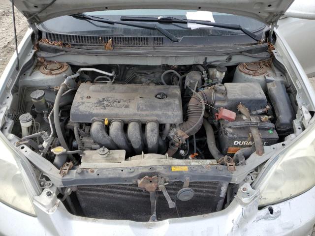 2T1KR32E64C256695 - 2004 TOYOTA COROLLA MA XR SILVER photo 11