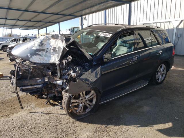 4JGDA5HB2EA418378 - 2014 MERCEDES-BENZ ML 350 4MATIC GRAY photo 1