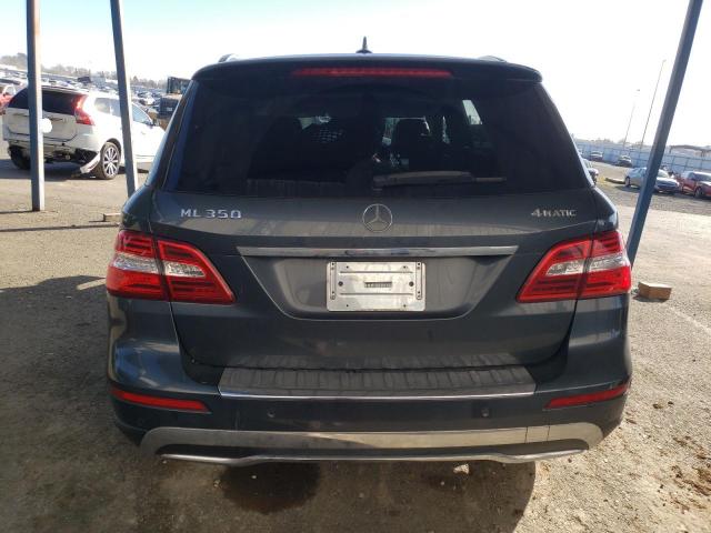 4JGDA5HB2EA418378 - 2014 MERCEDES-BENZ ML 350 4MATIC GRAY photo 6