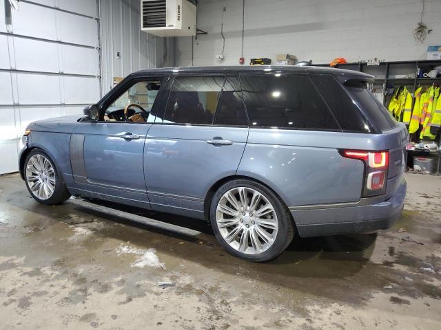 SALGV2RE2JA503320 - 2018 LAND ROVER RANGE ROVE AUTOBIOGRAPHY BLUE photo 2