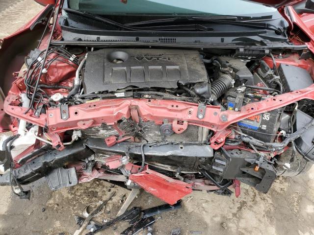 2T1BURHE8HC866645 - 2017 TOYOTA COROLLA L RED photo 11