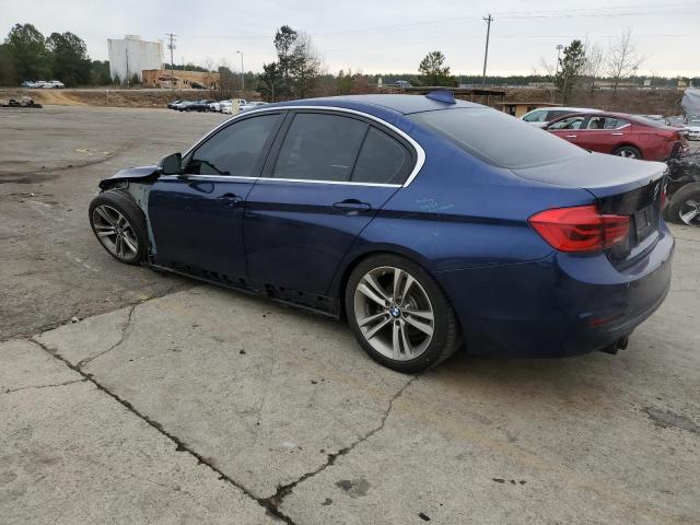 WBA8B9C53JEE80791 - 2018 BMW 330I I BLUE photo 2