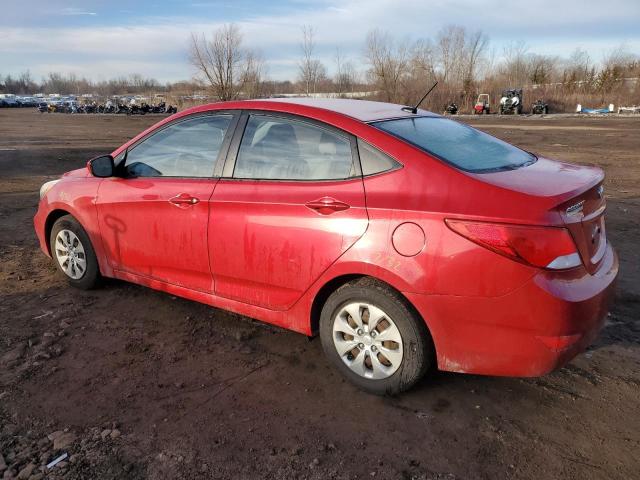 KMHCT4AE9GU029307 - 2016 HYUNDAI ACCENT SE RED photo 2