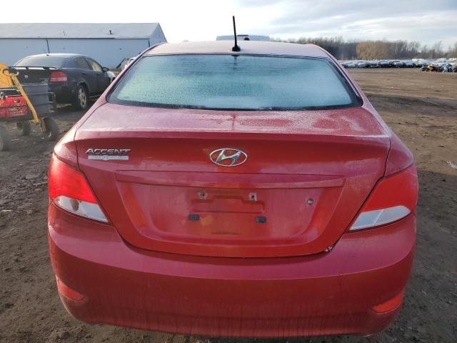 KMHCT4AE9GU029307 - 2016 HYUNDAI ACCENT SE RED photo 6