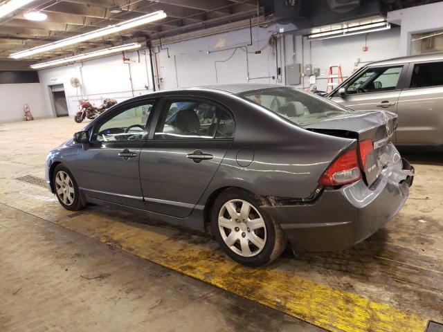 19XFA1F55AE005736 - 2010 HONDA CIVIC LX GRAY photo 2