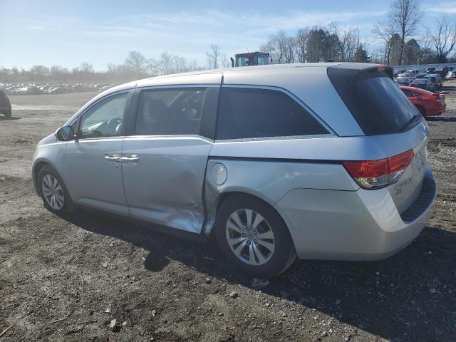 5FNRL5H61FB024516 - 2015 HONDA ODYSSEY EXL SILVER photo 2