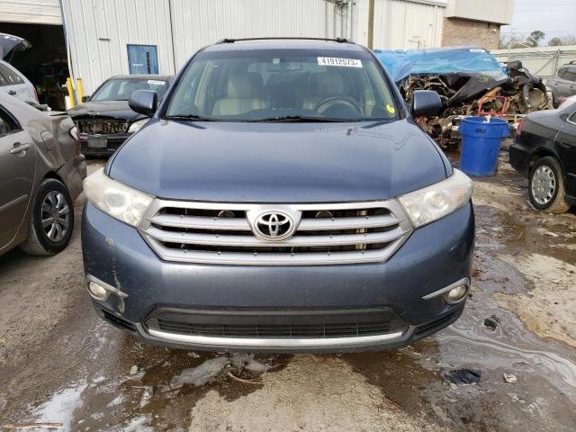 5TDZK3EH0DS123074 - 2013 TOYOTA HIGHLANDER BASE أزرق صورة 5