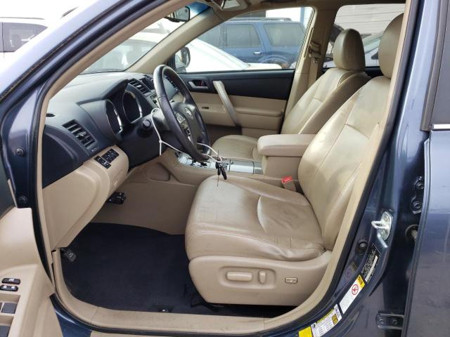 5TDZK3EH0DS123074 - 2013 TOYOTA HIGHLANDER BASE أزرق صورة 7