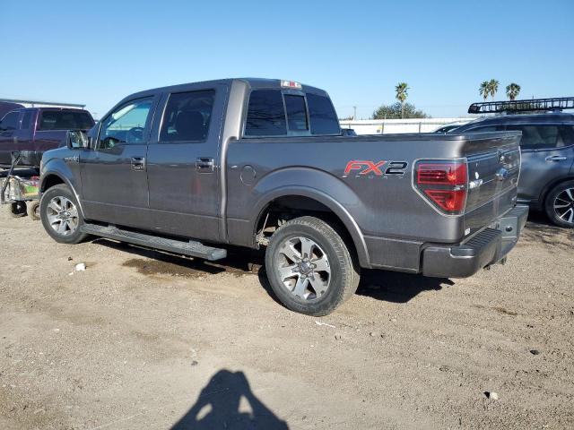 1FTFW1CF6DKD23316 - 2013 FORD F150 SUPERCREW GRAY photo 2