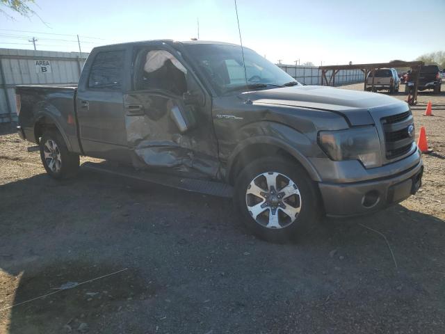 1FTFW1CF6DKD23316 - 2013 FORD F150 SUPERCREW GRAY photo 4