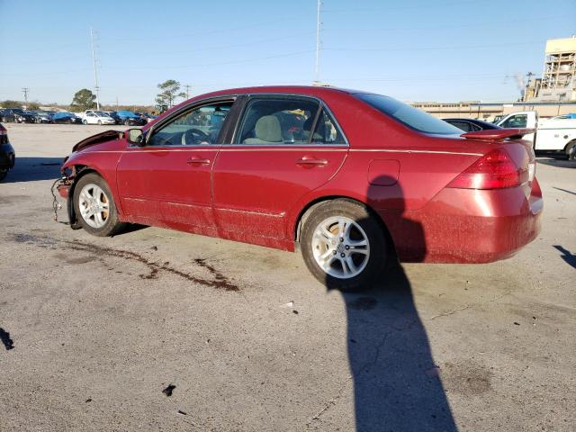 1HGCM56707A103671 - 2007 HONDA ACCORD EX RED photo 2