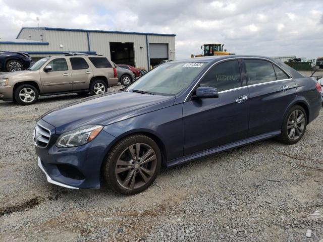 WDDHF8JB4EA918650 - 2014 MERCEDES-BENZ E 350 4MATIC BLUE photo 1