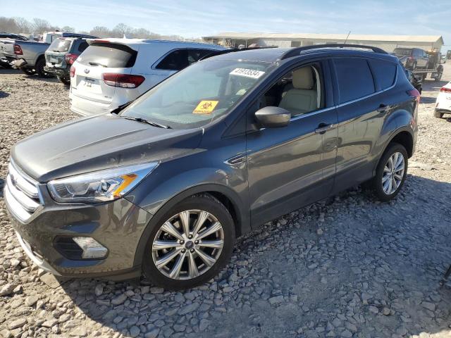 1FMCU9HD6KUB53874 - 2019 FORD ESCAPE SEL GRAY photo 1