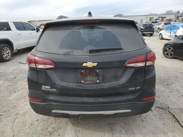 3GNAXUEV2NL279559 - 2022 CHEVROLET EQUINOX LT BLACK photo 6