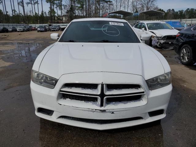2C3CDXAG7EH358645 - 2014 DODGE CHARGER POLICE WHITE photo 5