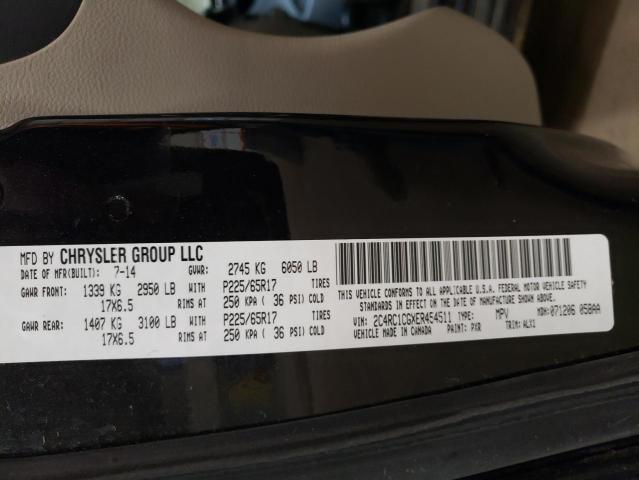 2C4RC1CGXER454511 - 2014 CHRYSLER TOWN & COU TOURING L BLACK photo 14