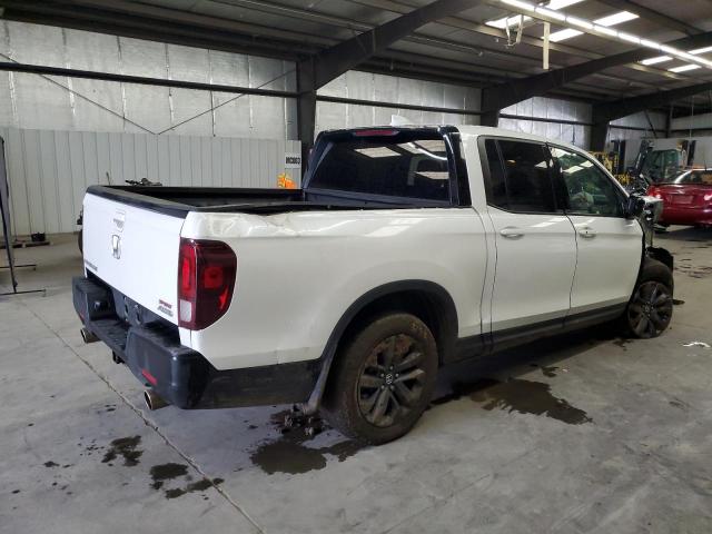 5FPYK3F15NB019562 - 2022 HONDA RIDGELINE SPORT WHITE photo 3