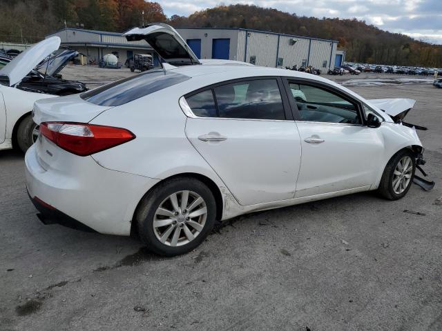 KNAFX4A83E5053056 - 2014 KIA FORTE EX WHITE photo 3