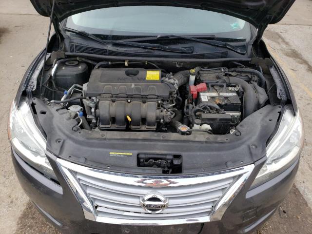 3N1AB7AP3FL691249 - 2015 NISSAN SENTRA S GRAY photo 11