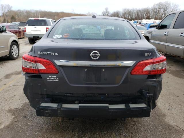 3N1AB7AP3FL691249 - 2015 NISSAN SENTRA S GRAY photo 6