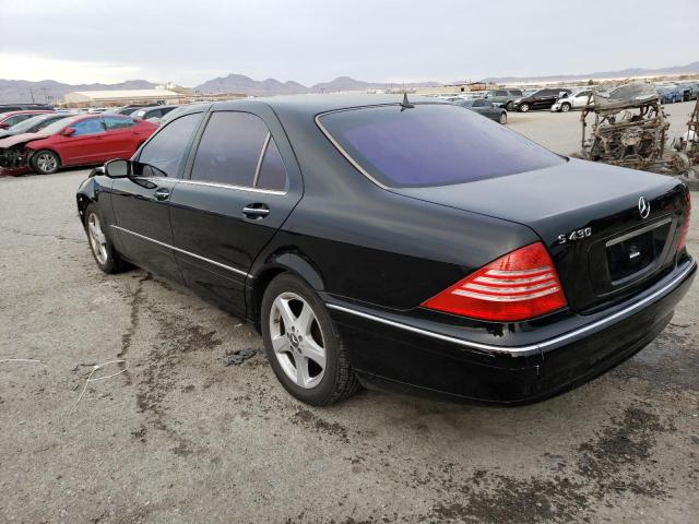 WDBNG70JX5A437698 - 2005 MERCEDES-BENZ S 430 BLACK photo 2