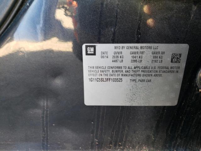 1G11C5SL3FF103525 - 2015 CHEVROLET MALIBU 1LT Qara foto 12