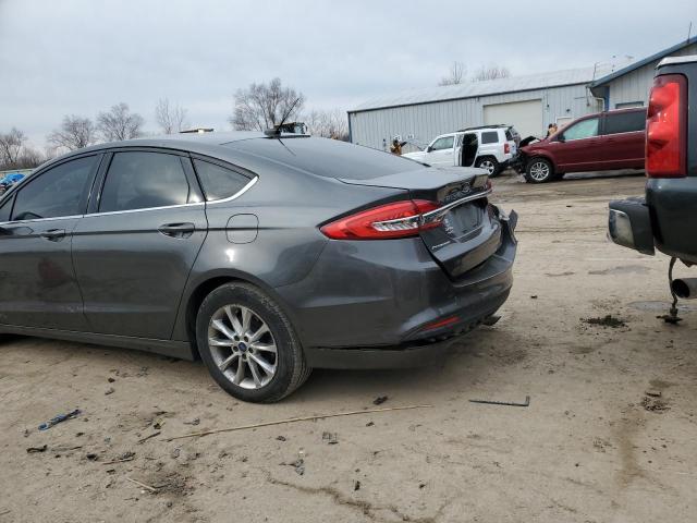 3FA6P0H79HR220777 - 2017 FORD FUSION SE GRAY photo 2