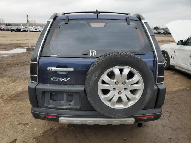 JHLRD78536C802590 - 2006 HONDA CR-V LX BLUE photo 6