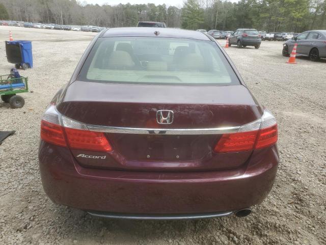 1HGCR2F87DA186567 - 2013 HONDA ACCORD EXL MAROON photo 6