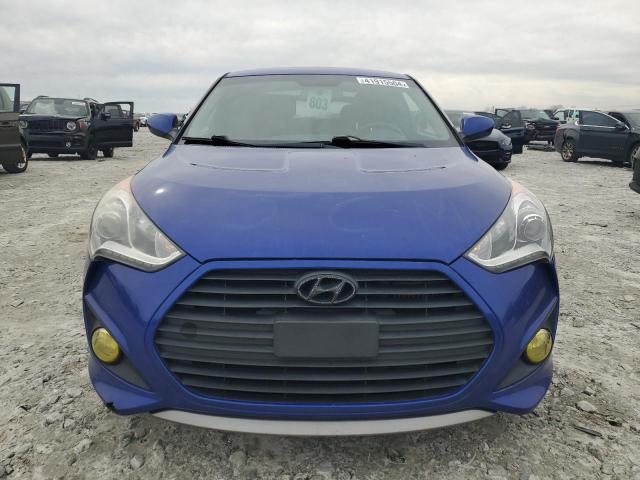 KMHTC6AE8EU202405 - 2014 HYUNDAI VELOSTER TURBO BLUE photo 5