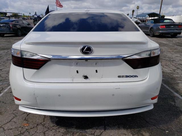 JTHBW1GG0D2008611 - 2013 LEXUS ES 300H WHITE photo 6