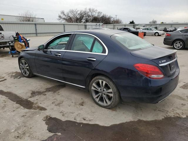 WDDWF4JB4HR302260 - 2017 MERCEDES-BENZ C 300 BLUE photo 2