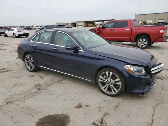 WDDWF4JB4HR302260 - 2017 MERCEDES-BENZ C 300 BLUE photo 4