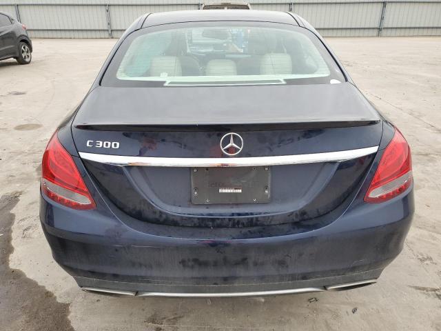 WDDWF4JB4HR302260 - 2017 MERCEDES-BENZ C 300 BLUE photo 6